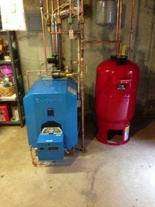 Home heating boiler and equipment